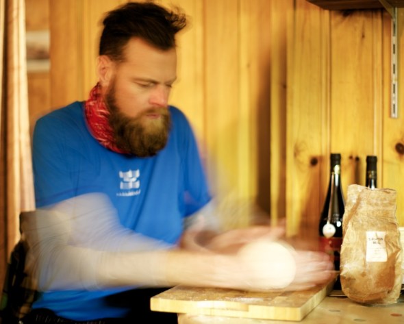 It helps to have lightning fast reflexes, like a ninja, a bearded bread ninja...