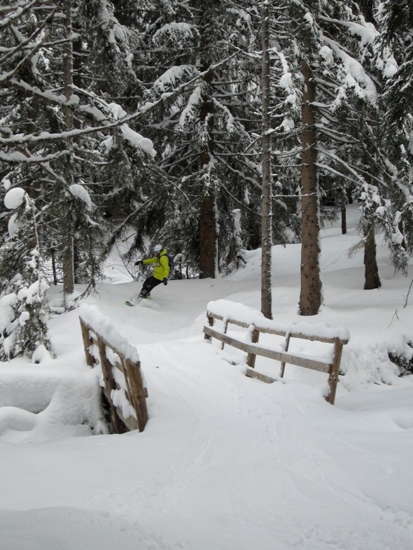 (3) Banked turn onto the bridge