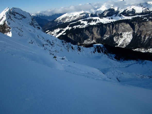 Captain Snowbeard rides away