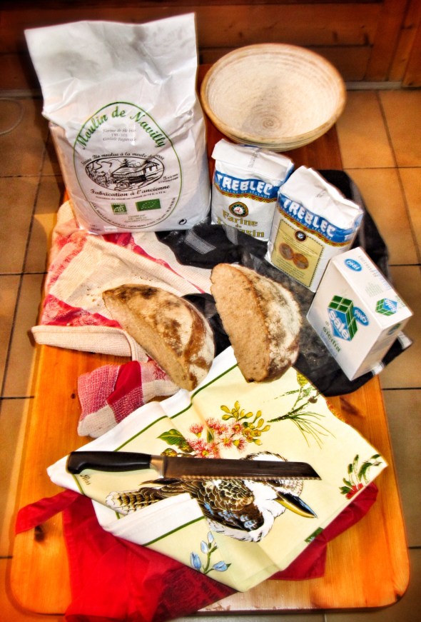 Rye bread, white bread, 5kg white flour, 2kg of buckwheat, Sicilian salt, baneton. oh yes. Bread baby, Bread.