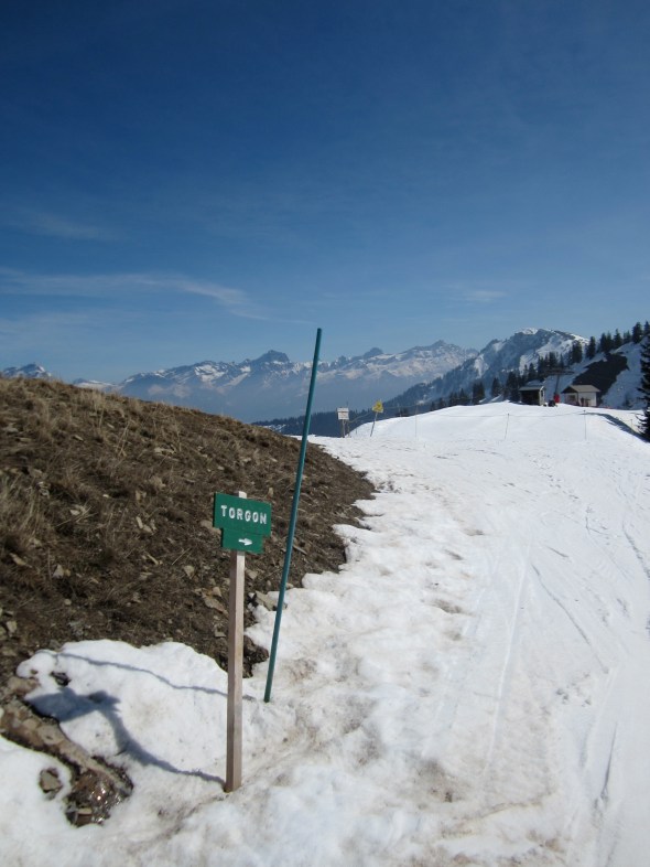 Little sign to Torgon