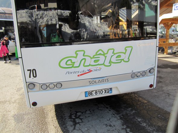 Chatel Town bus to get from Chatel to Super Chatel and Petit Chatel