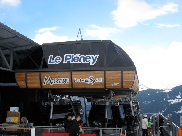 Morzine - The Pleny Bubble - We look up at the bubble from our place every day.