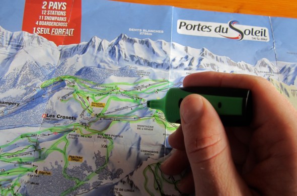 The final thin green line highlighting the Swiss Wall.