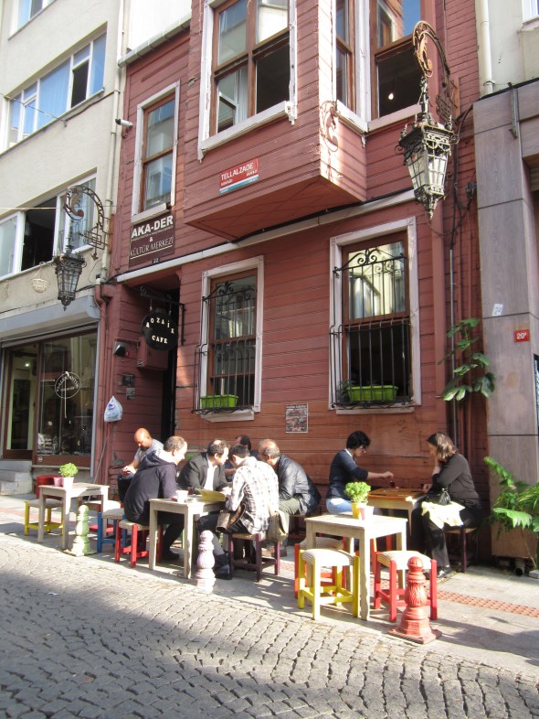 Chay drinking and backgammon playing in full swing